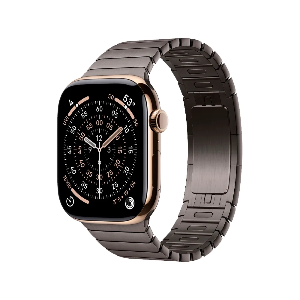 Умные часы Apple Watch Series 11 GPS + Cellular, 46mm, Gold Titanium Case with Slate Link Bracelet