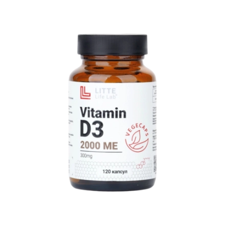 Витамин D3 2000 МЕ Litte Life Lab, 120 капсул