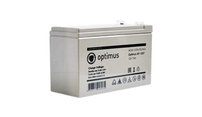 Аккумулятор Optimus АP1207, 7A/h