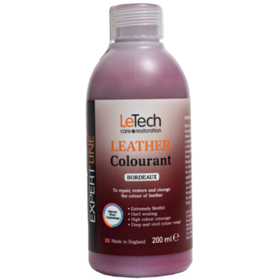 LeTech Expert Line Краска для кожи (Leather Colourant) Bordeaux, 200мл