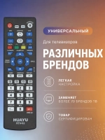 Универсальный многофункциональный пульт дистанционного управления RTV-03 VER.02 для Smart TV телевизоров LG, Samsung, Sony, Philips, Panasonic, Haier, TCL, BBK, Supra, Toshiba, Sharp, Hyundai, HUAYU PDUHRM1714 (RTV-03, HRM1714, RTV-03 VER.02)