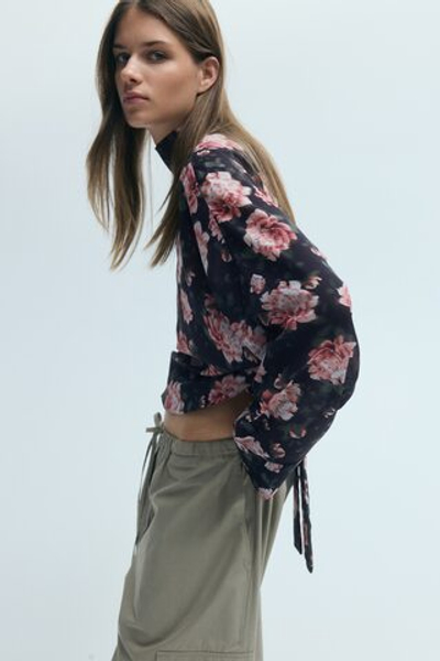 Блуза со шнуровкой — прямой крой - H&M