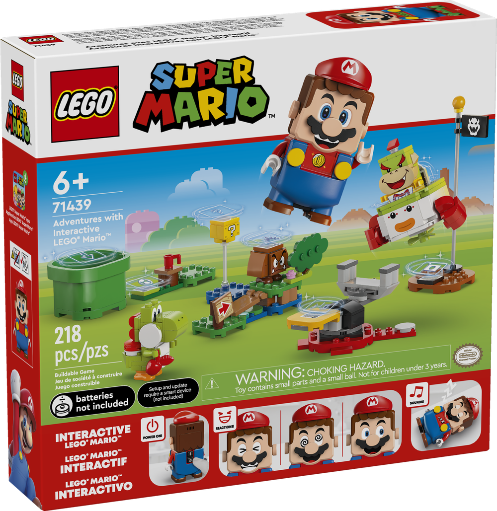 Конструктор Лего Супер Марио Приключения с интерактивным Марио 71439 | LEGO Super Mario Adventures 218 деталей 6+