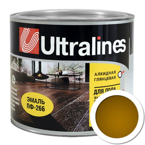 Эмаль ПФ-266 РАДУГА Ultra Lines золотисто-кор. 10кг
