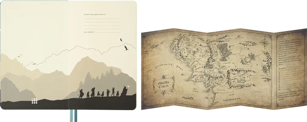 Блокнот Moleskine Limited Lord of Rings Aragorn Large в линейку синий (LELRQP060ARAGORN)