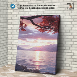Картина karTTina "Золотой рассвет", 150 см х 70 см