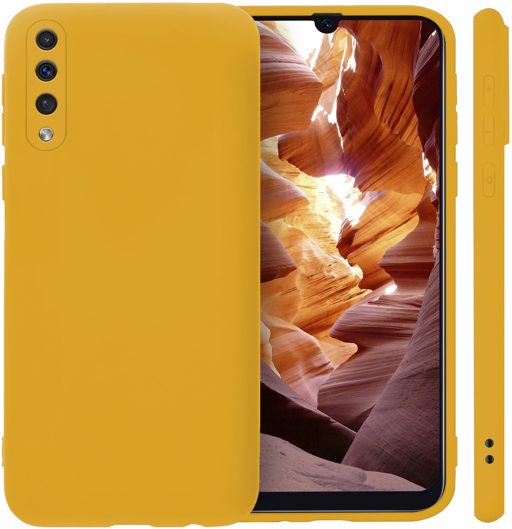 Мягкий Soft Touch чехол из силикона для SAMSUNG GALAXY A50 / 50s / 30s с бархатной подкладкой