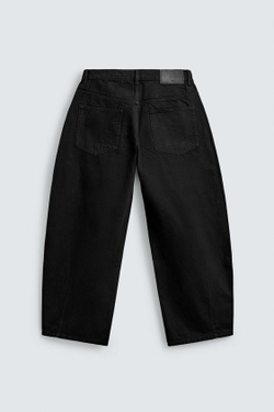 ZARA ДЖИНСЫ BALLOON FIT, ЧЕРНЫЙ