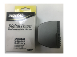 Аккумулятор SDV-BP422 (BP406, BP412) , 7.4 вольта, 2200 мАч для видеокамеры Canon