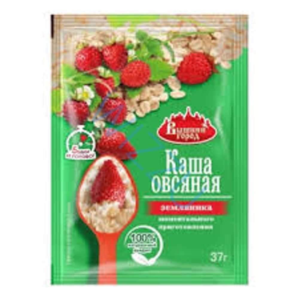 Каша овсяная "Вышний город" с земляникой, пак. 37г
