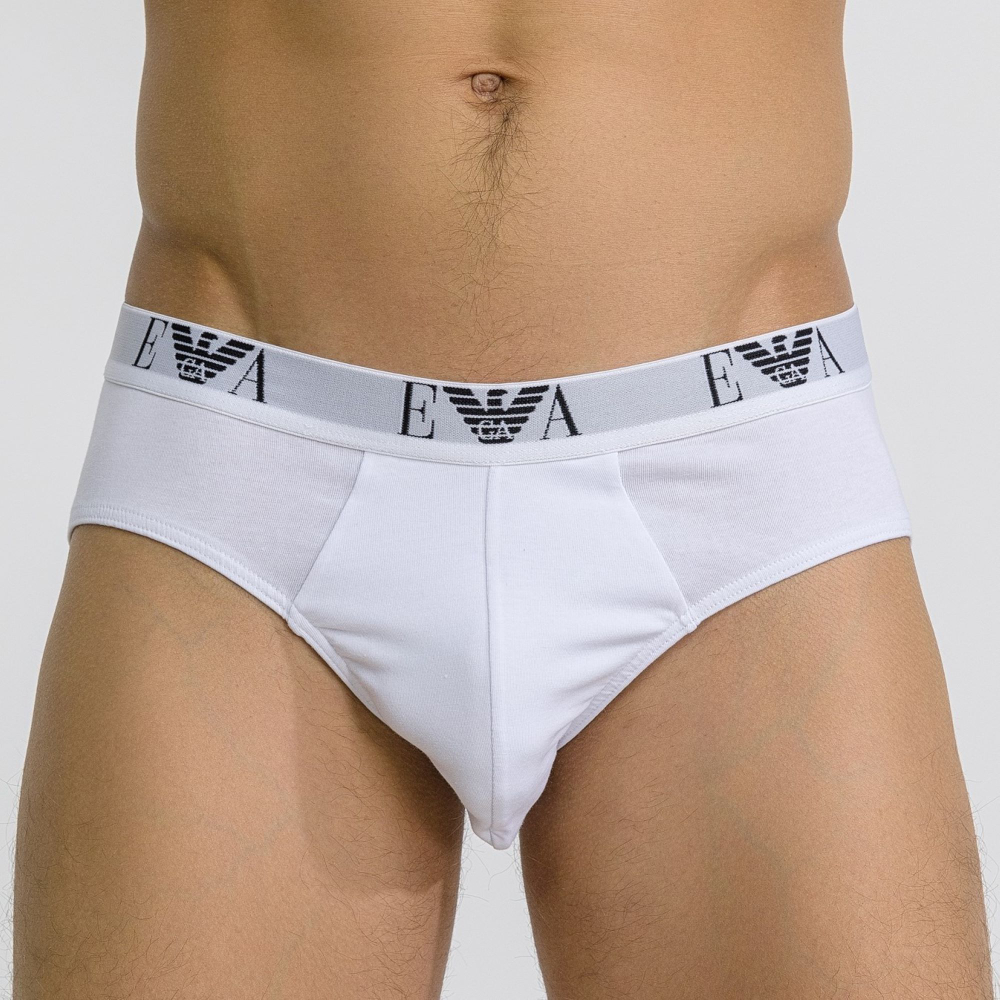 Набор из 3 разноцветных трусов-брифов Emporio Armani (Размер: XL) (Цвет: разноцветный)