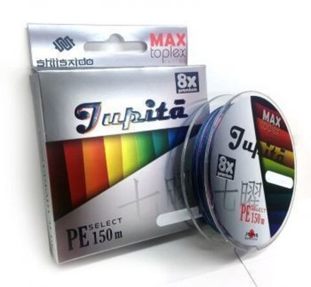 Шнур плетеный "Shii Saido" Jupita 8X, L-150 м, d-0,185 мм, test-8,15 кг, multicolo
