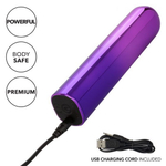 Фиолетовый гладкий мини-вибромассажер 9см California Exotic Novelties Glam Vibe SE-4406-20-3