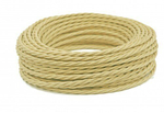 Ретро провод витой Слоновая кость Interior Wire Twist ПВР-СЛК / 2х2,5