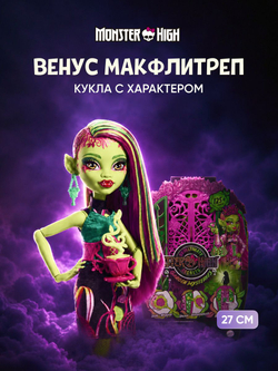 Модная кукла Монстр Хай - Клодин Вульф. Mattel Monster High Гардероб с одеждой для кукол и аксессуарами. Игрушки для девочек, HYB12