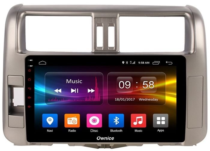 Магнитола для Toyota Land Cruiser Prado 150 2009-2013 - Kuberg OL-9613 IPS, Android 10, 4G SIM-слот