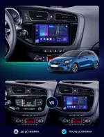 Магнитола для KIA Ceed 2 (JD) 2012-2018 (рамка глянцевая) - AIROC 2K RX-2328 Android 13, Быстрая, QLed+2K, CarPlay, SIM-слот