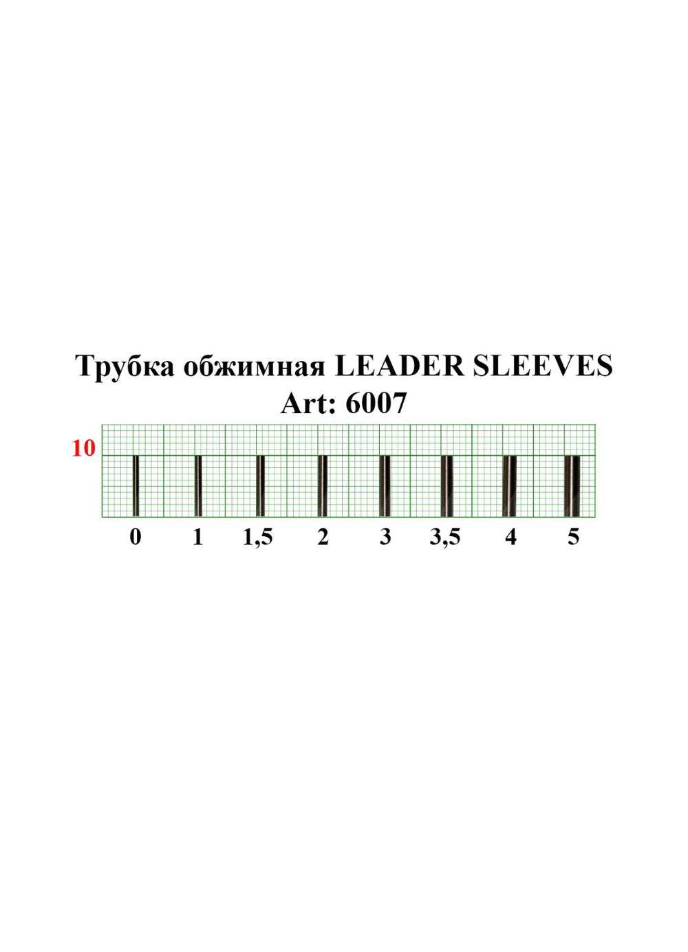 Трубки обжимные рыболовные Fish Crystal LEADER SLEEVES 6007 №0 ( 5 упаковок )