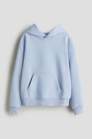 H&M Толстовка с капюшоном, светло-голубой