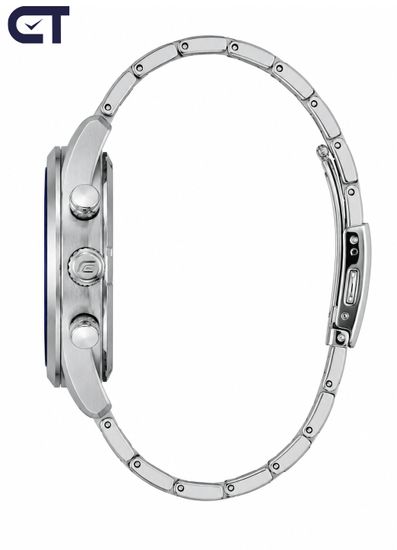 CASIO EFB-710D-2AVUDF EDIFICE мужские наручные часы — стальной хронограф с синим циферблатом и сапфировым стеклом