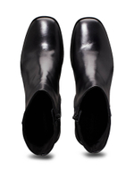 Кожаные ботильоны на каблуке Calvin Klein - черный(HW0HW02320)