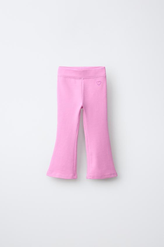 ZARA СПОРТИВНЫЕ ЛЕГИНСЫ FLARE, МЯГКИЙ РОЗОВЫЙ