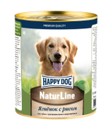 Консервы Happy Dog Хеппи Дог Натуральная линия для взрослых собак всех пород с ягненком и рисом 970 г