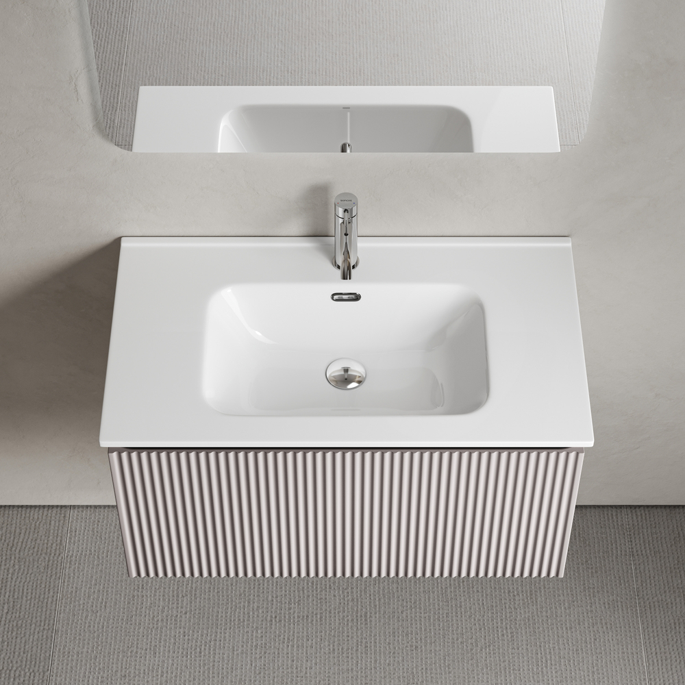 Тумба подвесная Sancos Snob R 1.0 с одним ящиком 790х445х406, Doha Soft, SNR1.080SM, арт. SNR1.080SM