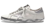 Golden Goose Super Star Low top Stylish Skateboarding Shoes Men"s Silver Tail