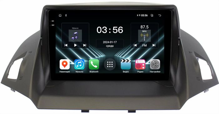 Магнитола для Ford Kuga 2 2012-2019 (без SYNC) - FarCar S280 монитор 9.5" IPS на Android 13, CarPlay