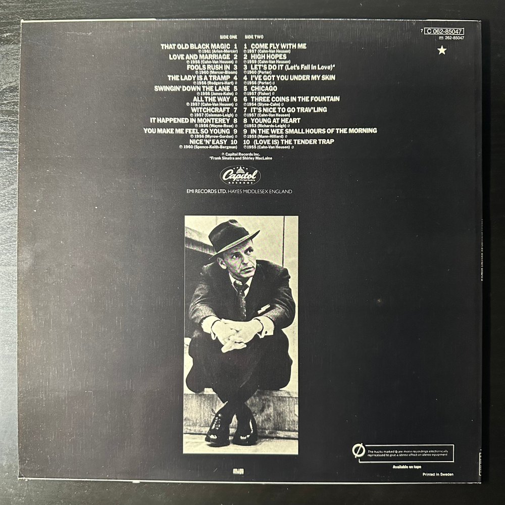Frank Sinatra ‎– Twenty Golden Greats (Швеция)