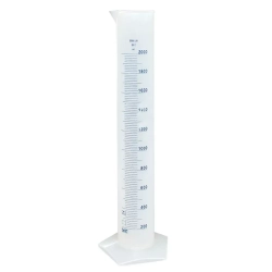 Цилиндр мерный 2000 мл, п/п, синяя градуировка, Kartell