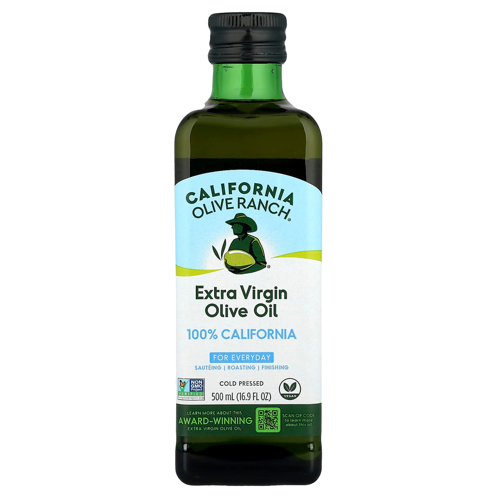 California Olive Ranch, 100% California, оливковое масло холодного отжима, 500 мл (16,9 жидк. Унции)