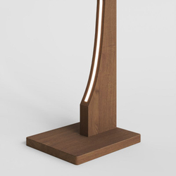 Торшер, 22x151x35, Луго, массив дуба, напольный, табачный
