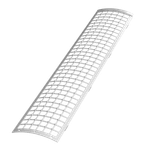 Решетка желоба защитная D125 // 0,6 м // белый // Технониколь