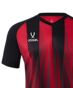 Футболка игровая Jogel Camp Striped Jersey-K, красный R2/черный 99