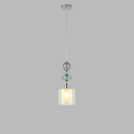 8292/1A MODERNI LN26 367 хром/белый/прозрачный, металл/стекло/хрусталь Подвес E27 1*60W 220V GANNA