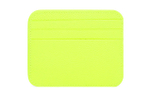 Balenciaga Grain Calfskin Card Holder Card Holder Women"s Neon Yellow