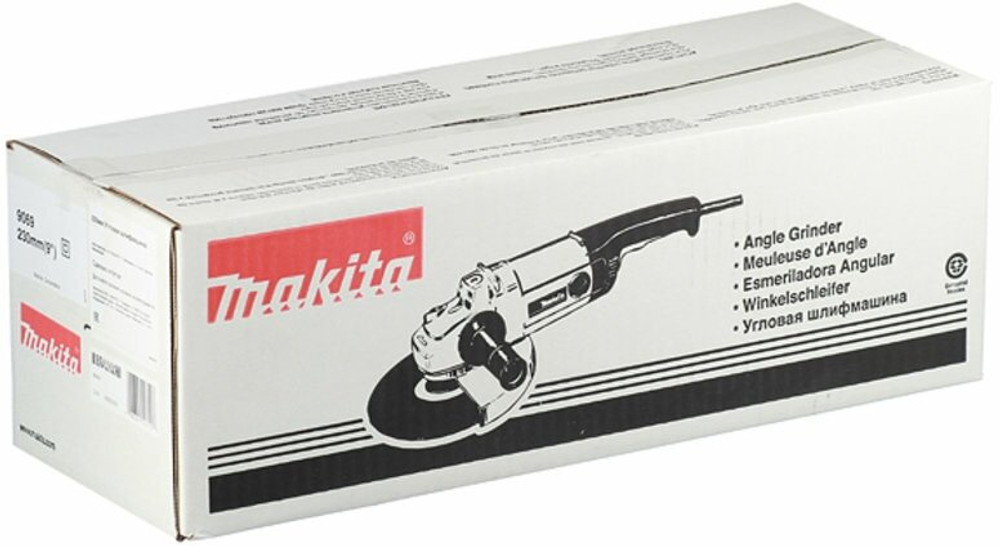 УШМ MAKITA 9069 2000Вт 6600об/мин 230мм в коробке(9069)