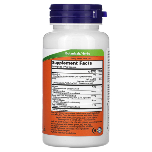 NOW Foods, Women Balance, баланс растительных капсул, 90