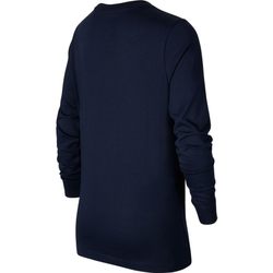 Футболка для мальчика теннисная Nike NSW Tee LS Embedded Futura B - obsidian/white
