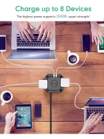 Сетевой фильтр с 2 USB и 1 TYPE-C с быстрой зарядкой