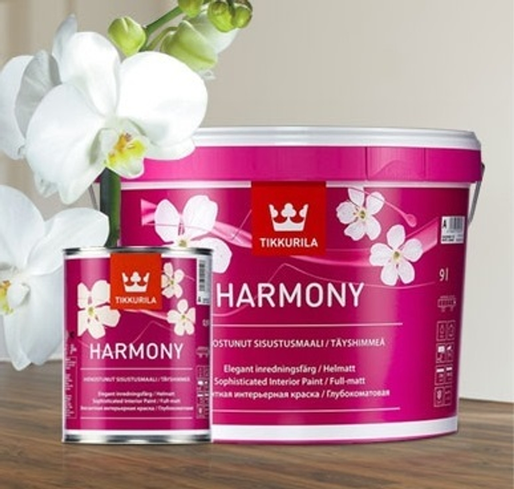 Tikkurila Harmony Краска с бархатистым эффектом интерьерная " База А" 2.7L