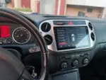 Магнитола для Volkswagen Tiguan 1, Golf Plus (любая аварийка, рамка серебро) - Kuberg QLed, Android 13, Быстрейшая, CarPlay, SIM-слот