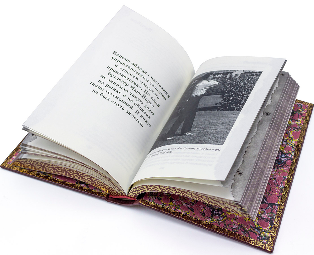 Шенберг Роберт "Мистер Капоне". Подарочная книга в кожаном переплете