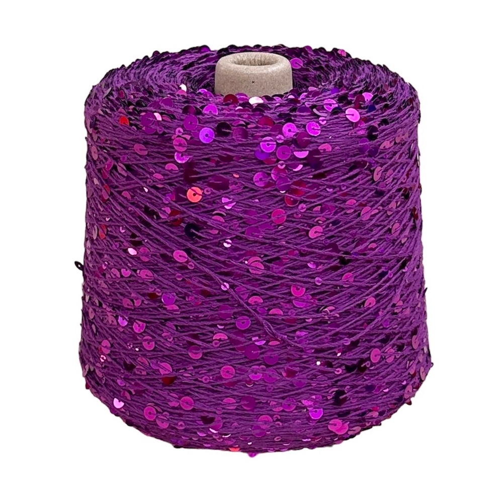 GlamShaine  100% хлопок пайетка 3 и 6 мм, 280 м