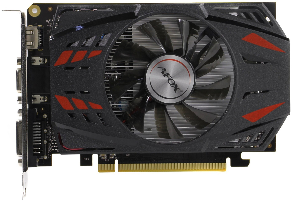 Видеокарта AFOX NVIDIA GeForce GT730, 4Гб GDDR5, 128 бит, Retail, PCIe2.0, 1xFAN, 2-SLOT, 23Вт, VGA, HDMI, DVI (AF730-4096D5H5)