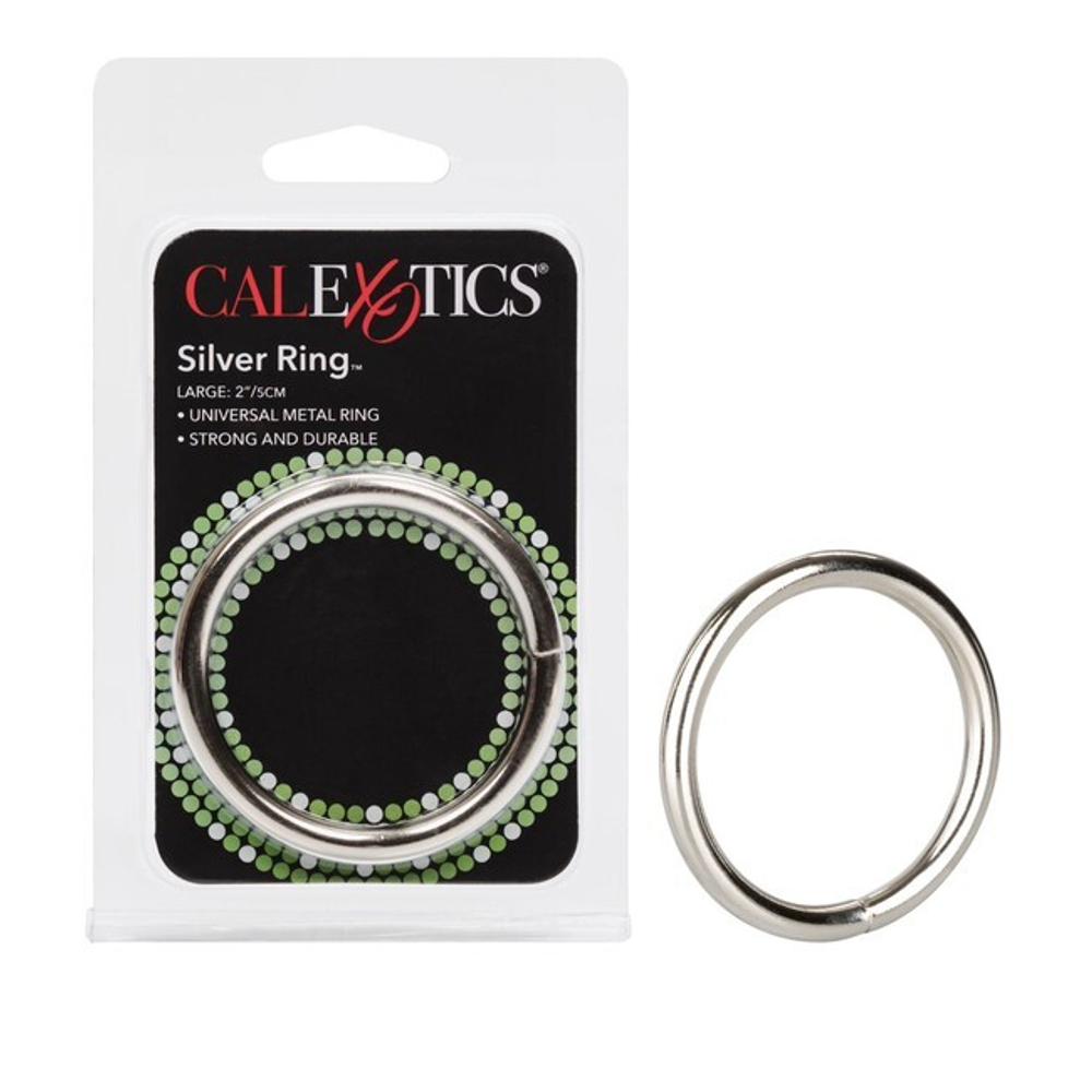 Кольцо эрекционное California Exotic Novelties Silver Ring (Цвет: металл)