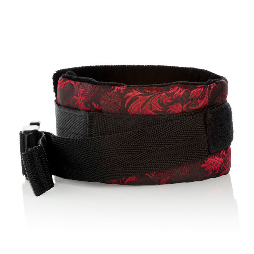 Роскошные фиксаторы для лодыжек Scandal Control Cuffs (Цвет: красный с черным)