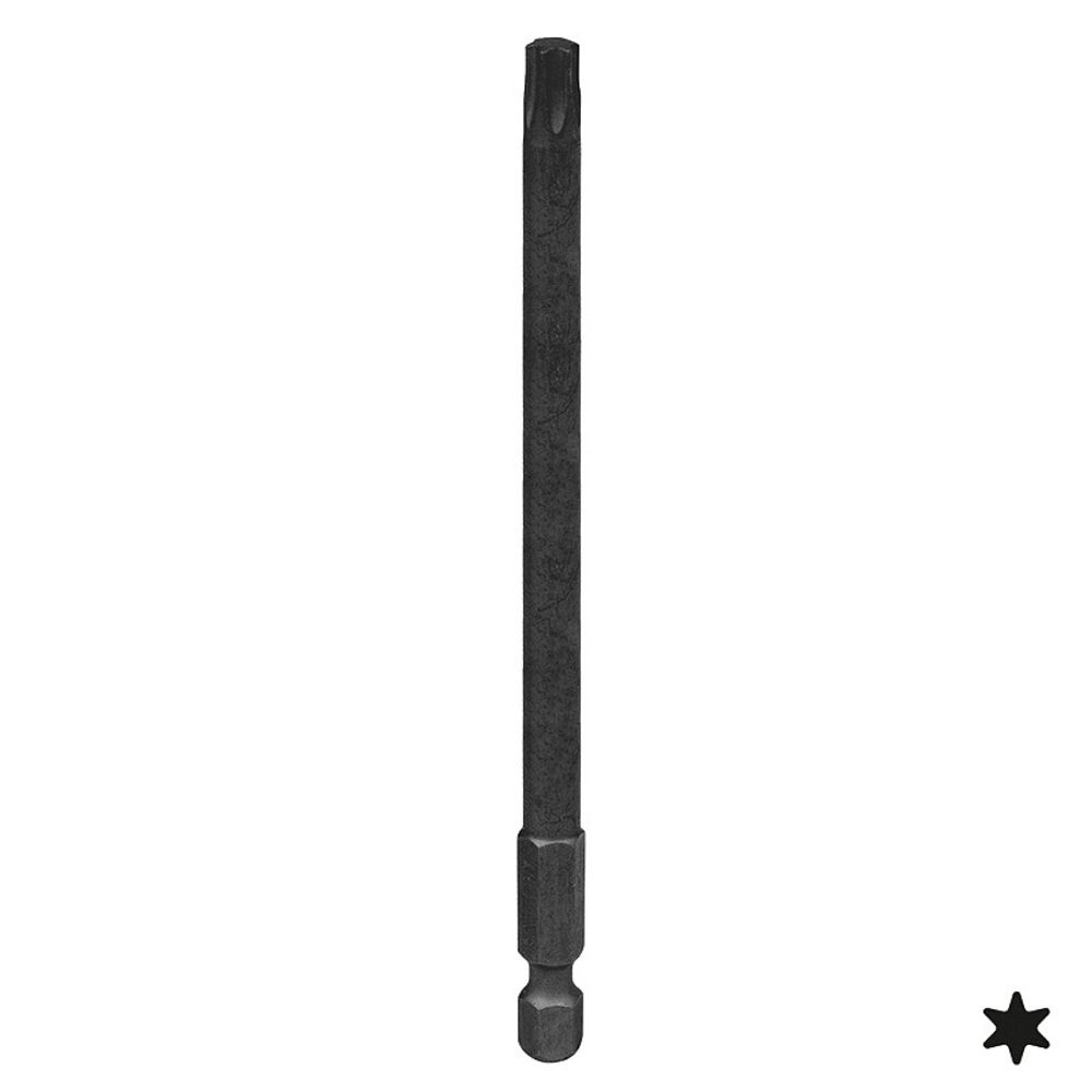 KING TONY (711140T) Вставка (бита) торцевая 1/4", L = 110 мм, TORX, T40, для шуруповерта